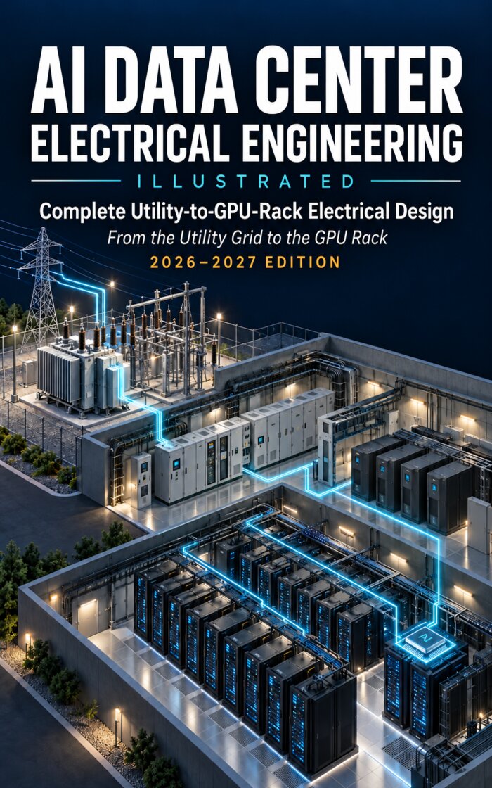 AI Data Center Electrical Engineering Illustrated: Complete Utility-to-GPU-Rack Electrical Design: From the Utility Grid to the GPU Rack — book cover