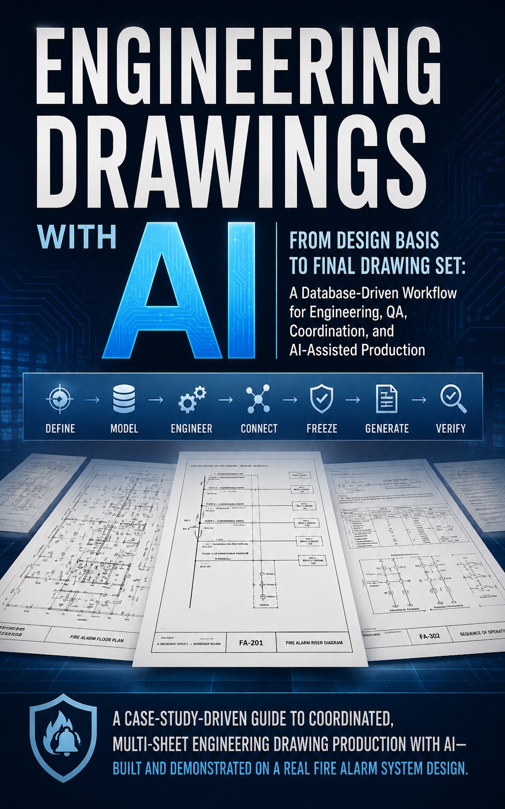 Engineering Drawings with AI: From Design Basis to Final Drawing Set — A Database-Driven Workflow for Engineering, QA, Coordination, and AI-Assisted Production — book cover