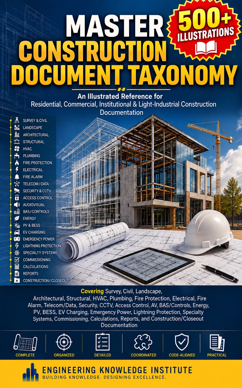 Master Construction-Document Taxonomy: An Illustrated Reference for Residential, Commercial, Institutional & Light-Industrial Construction Documentation — book cover