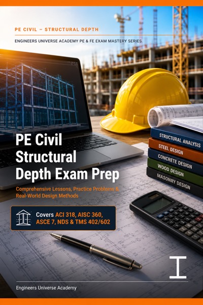 PE Civil Structural Depth Exam Prep — book cover