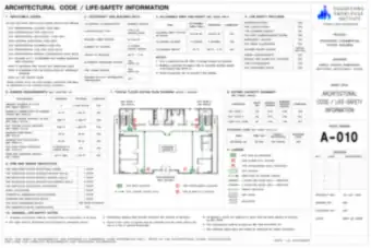 Architectural Code and Life-Safety Information (thumbnail)