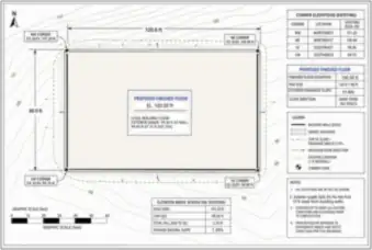 Building Pad Grading and Corner Elevations — thumbnail