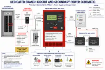 Dedicated Branch Circuit and Secondary Power Schematic (thumbnail)