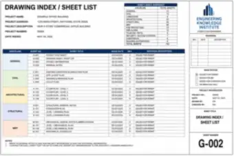 Drawing Index and Sheet List (thumbnail)