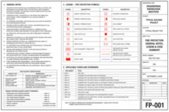 Fire Protection General Notes, Legend and Code Summary (thumbnail)