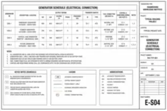 Generator Schedule (Electrical Connection) (thumbnail)