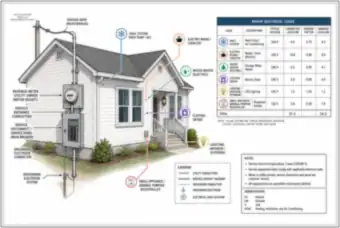 House Service and Major Electrical Loads Labeled (thumbnail)