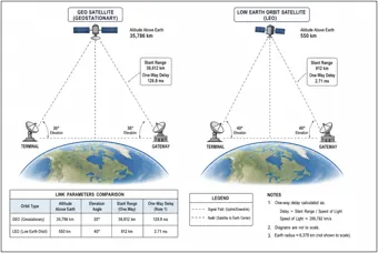 GEO and LEO Satellite Link Geometry — thumbnail