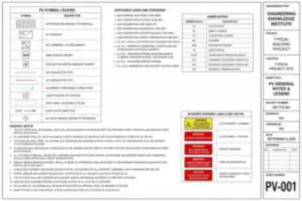 PV General Notes and Legend (thumbnail)