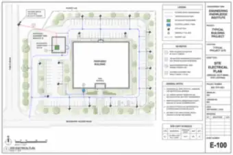 Site Electrical Plan (Service, Duct Bank, Site Lighting) (thumbnail)