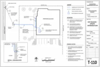 Site Telecom Utility Entrance Plan (thumbnail)