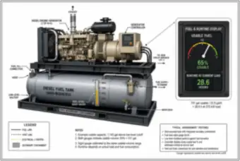 Skid-Mounted Diesel Fuel Tank: Usable Fuel and Runtime (thumbnail)