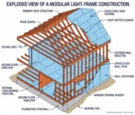 Exploded Light-Frame Building Construction — thumbnail