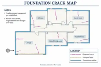 Residential Foundation Crack Map (thumbnail)
