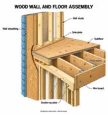 Wood Wall and Floor Assembly — thumbnail