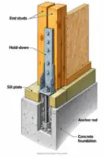 Wood Wall Hold-Down Connection (thumbnail)