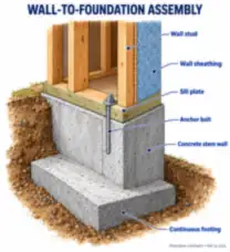 Wood Wall-to-Foundation Connection (thumbnail)