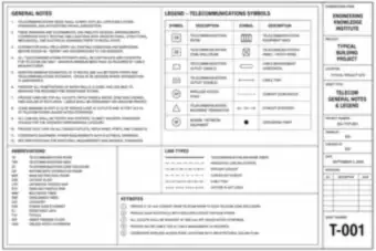 Telecom General Notes and Legend (thumbnail)