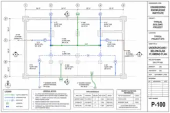 Underground and Below-Slab Plumbing Plan (thumbnail)