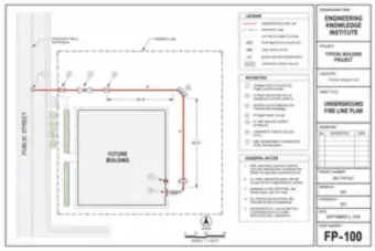 Underground Fire Line Plan (thumbnail)