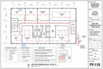 Wet-Pipe Sprinkler Plan, Each Level (thumbnail)