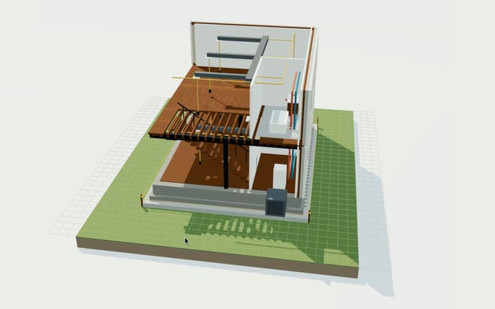 Interactive 3D building